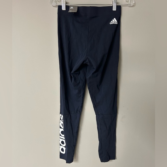 Adidas Blue Normal Length Tight Leggings - Picture 3 of 6